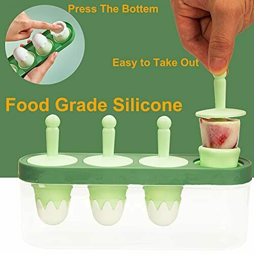 WIBIMEN Popsicle Mold for Toddlers Small Homemade Resusable Silicone BPA-Free... - Fresh Stock Dated February 2026