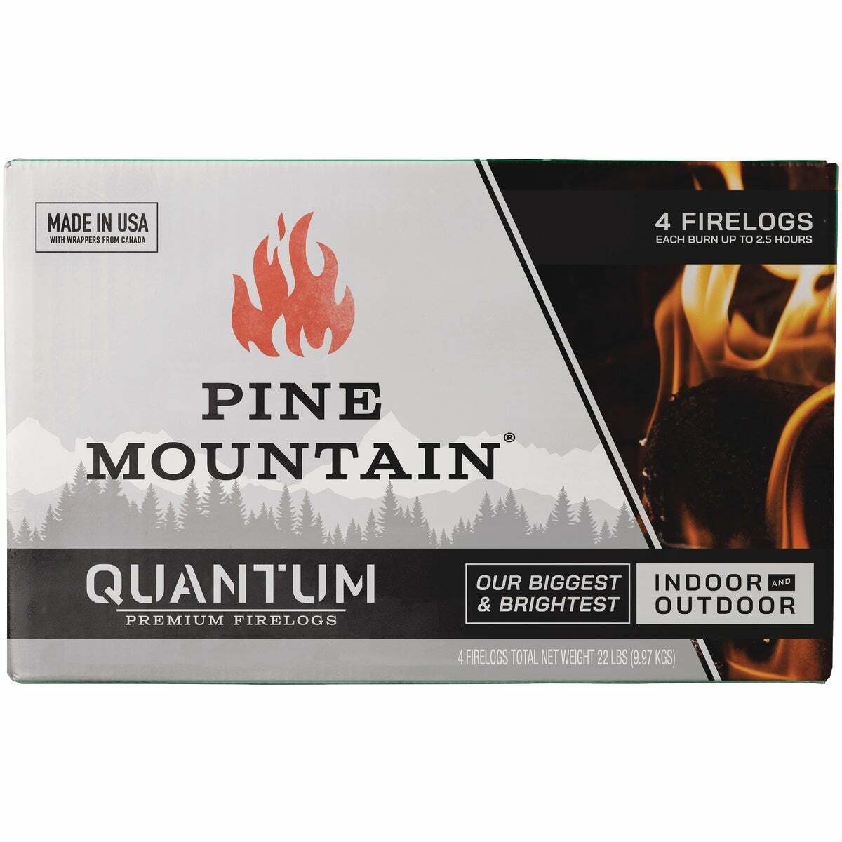 Pine Mountain Quantum Firelog (4 Pack) 800-000-186 - Fresh Stock Dated December 2025