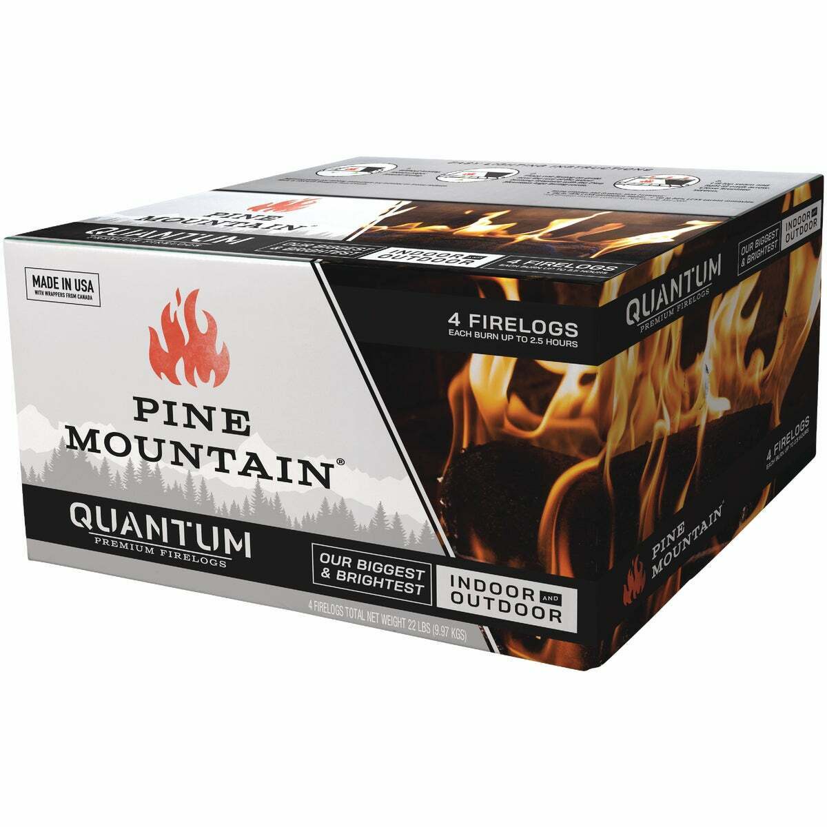 Pine Mountain Quantum Firelog (4 Pack) 800-000-186 - Fresh Stock Dated December 2025