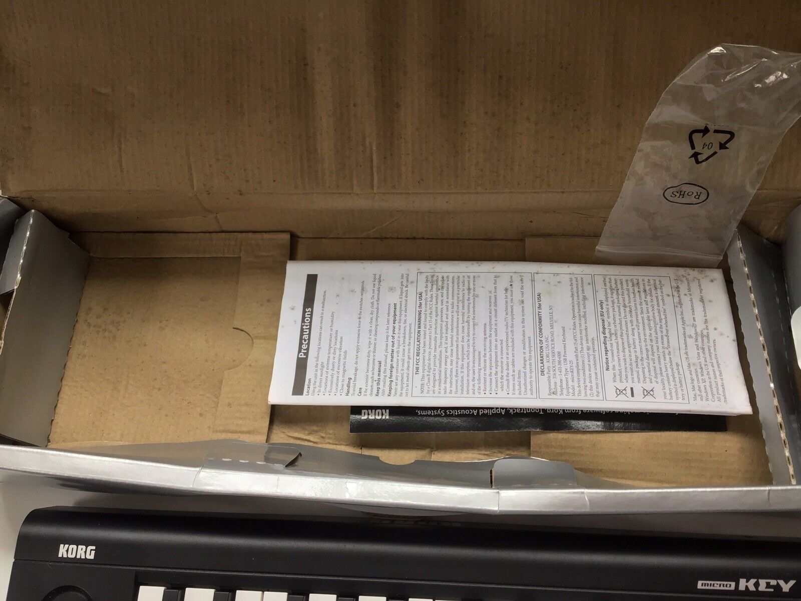 Korg microKEY 25 Piano Keyboard With Usb Cable  (NOT AIR) Midi Controller - Fresh Stock Dated December 2025