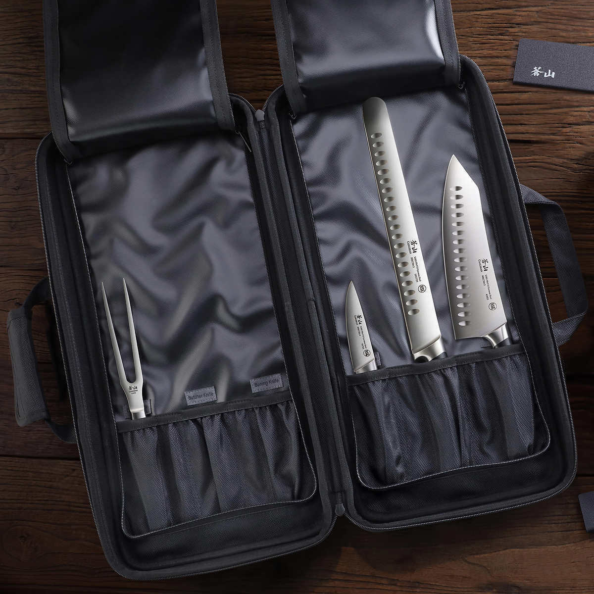 Cangshan S Series German Steel Forged 7 Piece BBQ Knife Set Kitchen Knives Black - Fresh Stock Dated January 2026