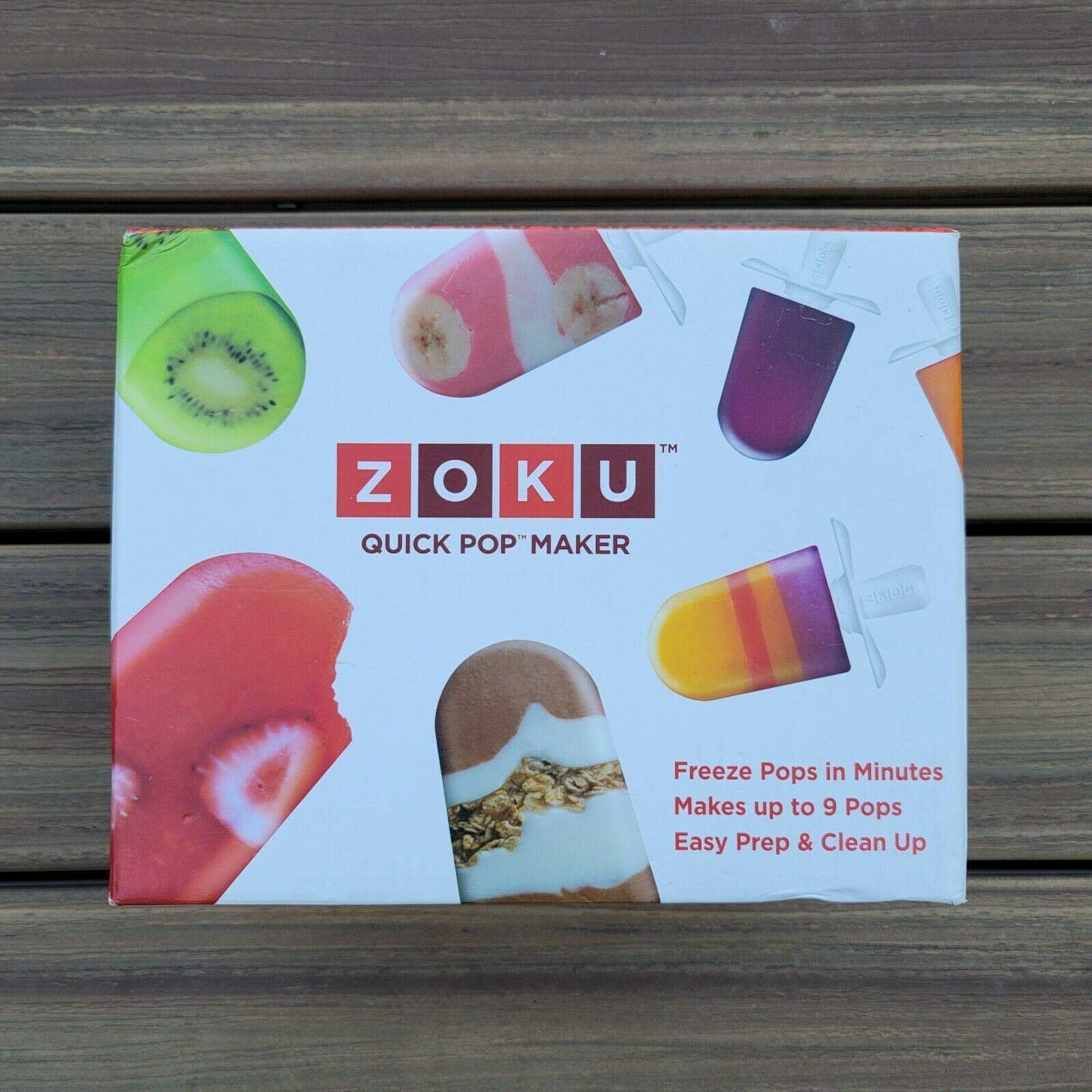 New Zoku Quick Pop Maker + 6 Extra  Sticks & Drip Cups! FREEZES POPS IN MINUTES - Fresh Stock Dated February 2026