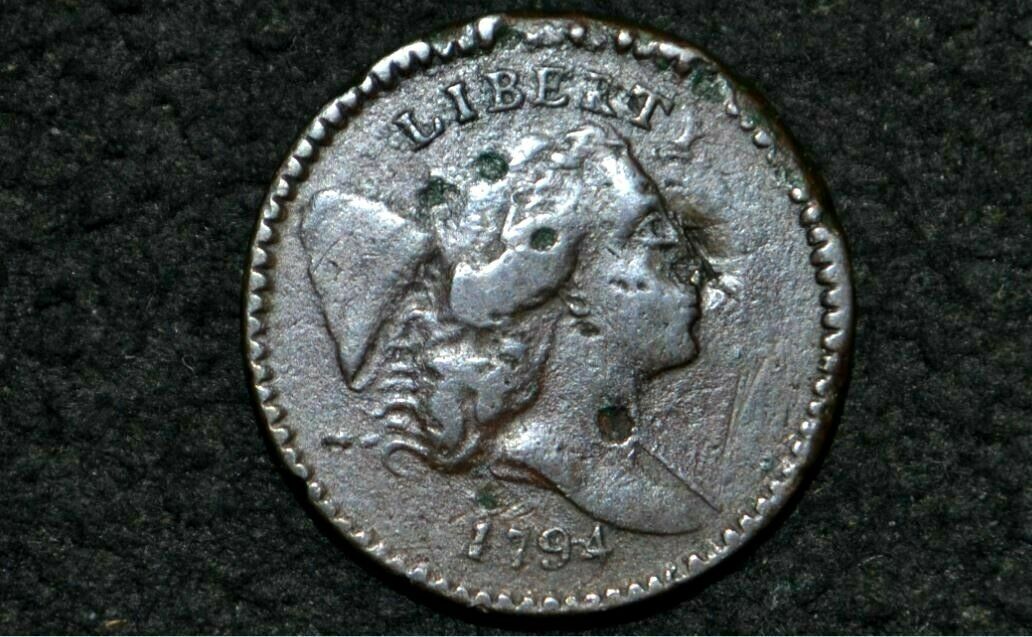 1794 HALF CENT ** C9** Sm. Edge Letters ** NICE BROWN ** VF+ Details ** Dmg. - Fresh Stock Dated December 2025