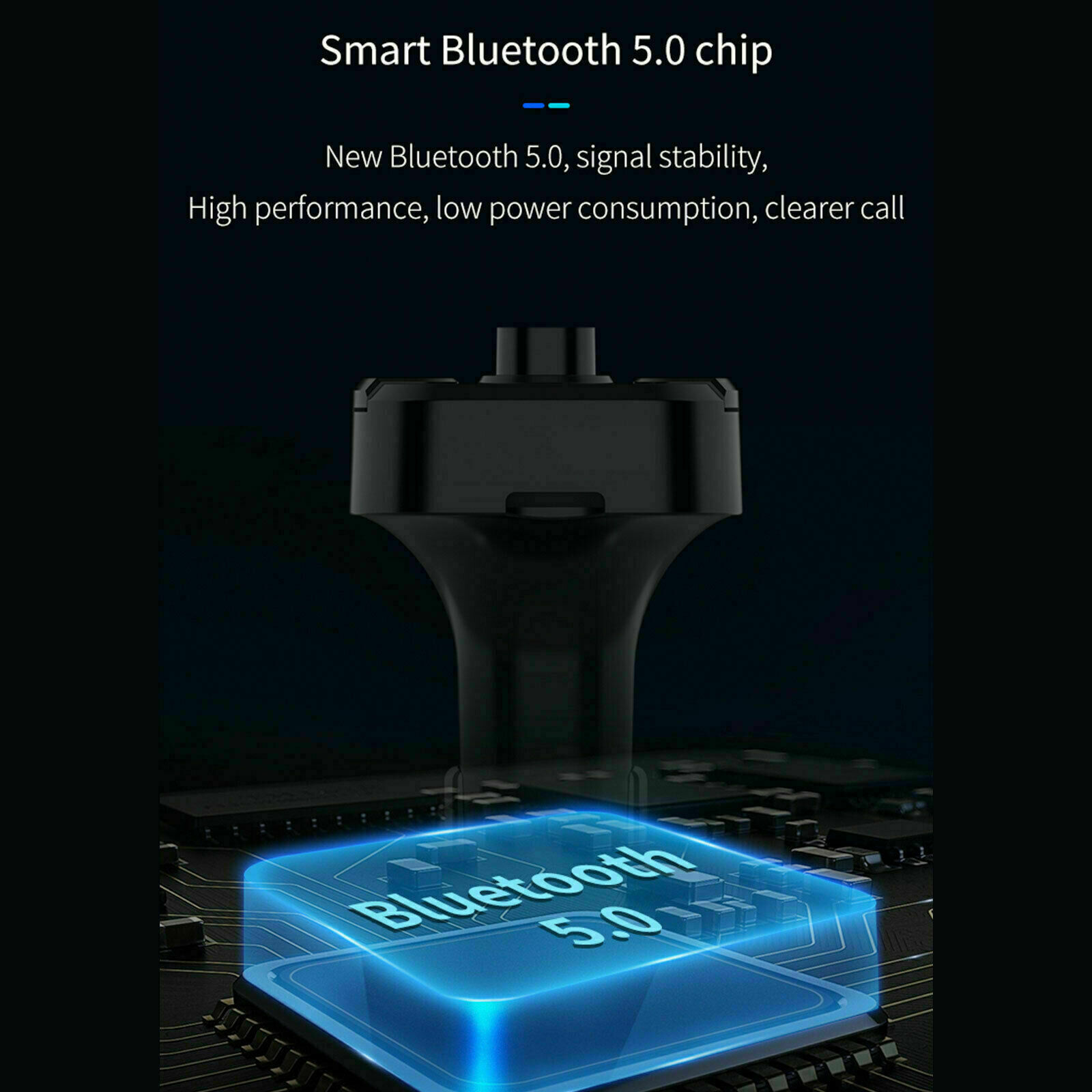 Bluetooth Car Wireless FM Transmitter MP3 Player Hands Free Radio 2 USB Charger - Fresh Stock Dated December 2025