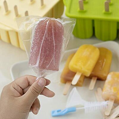Popsicle Molds,  12 Pieces Silicone Popsicle Molds Easy-Release BPA-free Yellow - Fresh Stock Dated February 2026