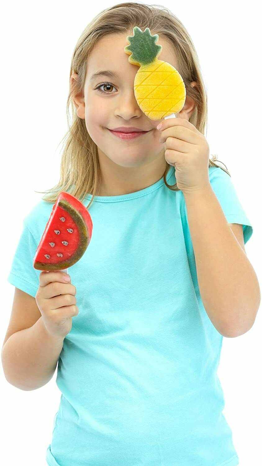 Lekue Tropical Fruit Ice Cream Pop Molds (4 Units), Multi - Fresh Stock Dated February 2026