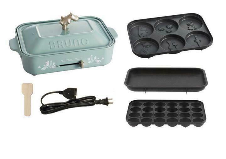 Bruno Compact Hot Plate BOE059-BGR (Moomin) 5 plates set Japan Domestic New - Fresh Stock Dated February 2026