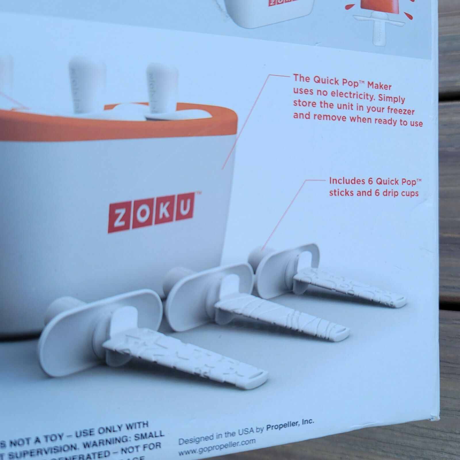 New Zoku Quick Pop Maker + 6 Extra  Sticks & Drip Cups! FREEZES POPS IN MINUTES - Fresh Stock Dated February 2026