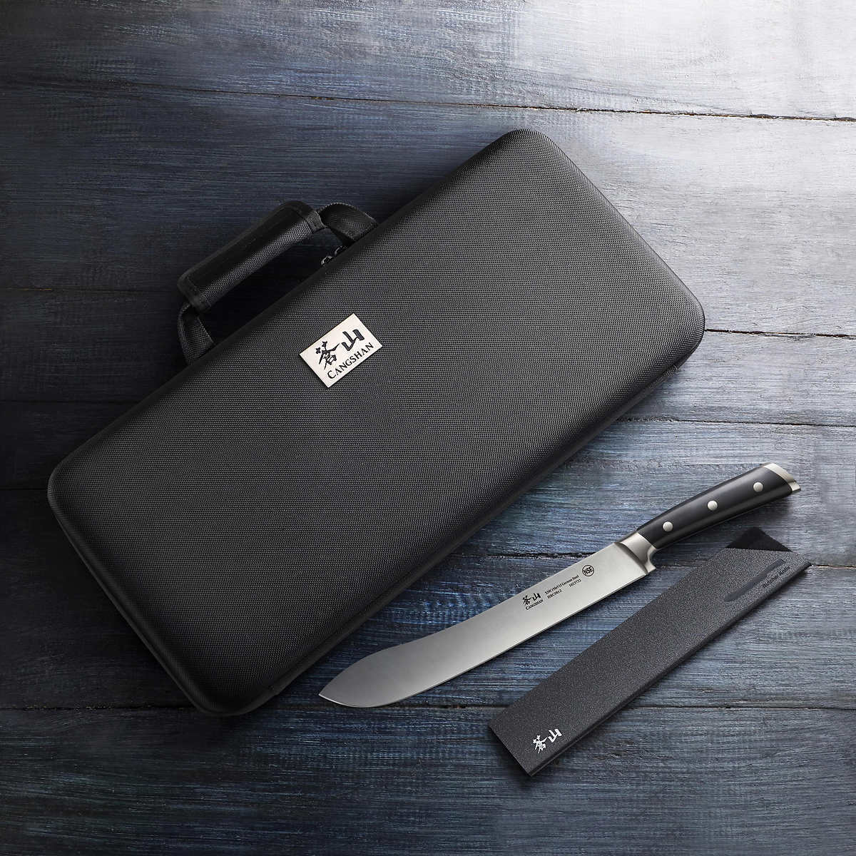 Cangshan S Series German Steel Forged 7 Piece BBQ Knife Set Kitchen Knives Black - Fresh Stock Dated January 2026