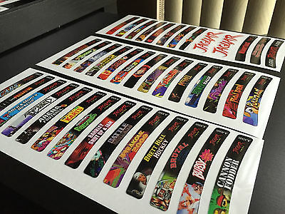 Atari Jaguar Sticker End Labels set (For All 181 Custom Cartridge Game Stickers) - Fresh Stock Dated February 2026