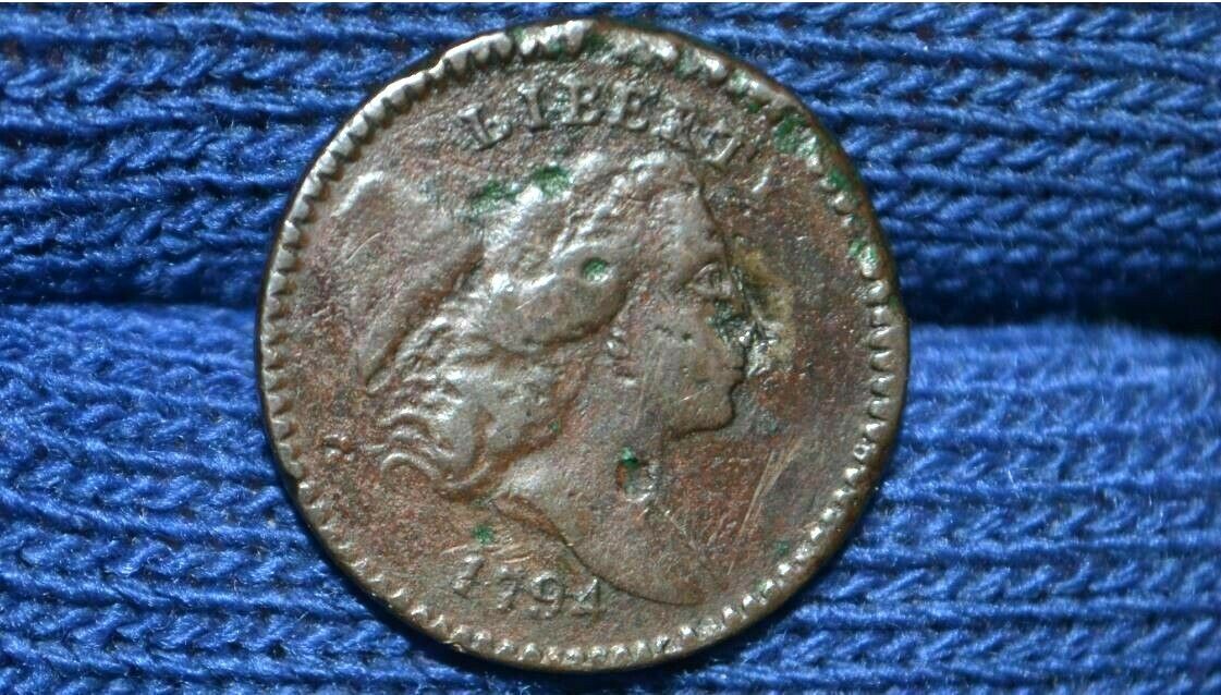 1794 HALF CENT ** C9** Sm. Edge Letters ** NICE BROWN ** VF+ Details ** Dmg. - Fresh Stock Dated December 2025