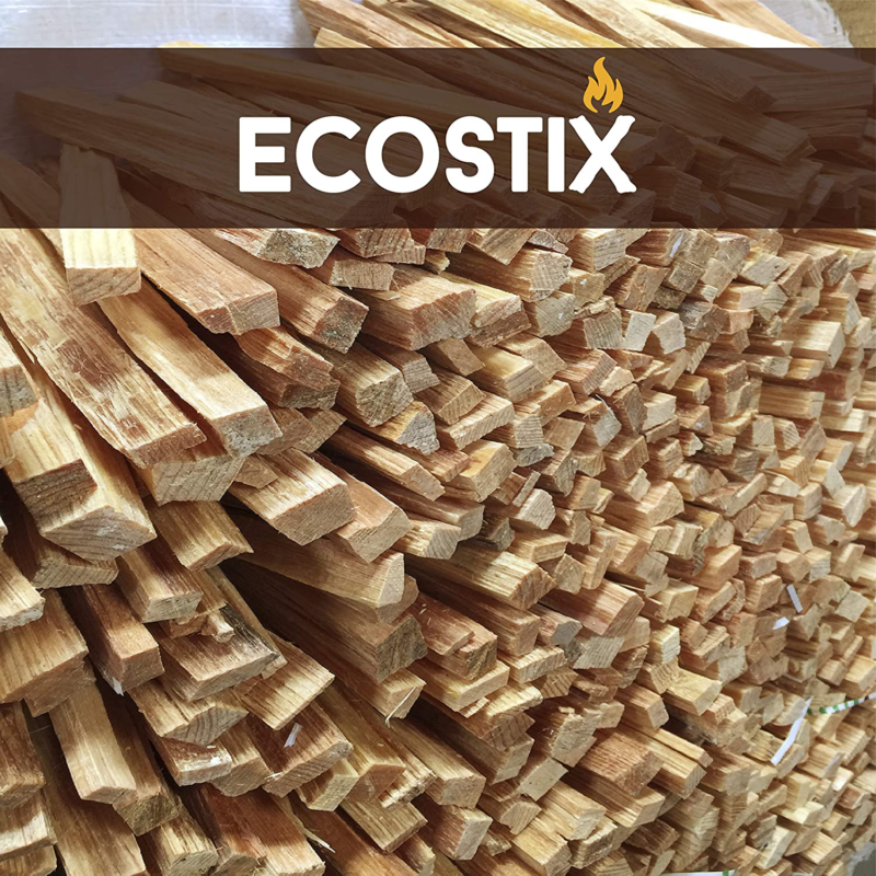 EasyGoProducts Eco-Stix Fatwood Fire Starter Kindling Firewood Sticks – 100% Org - Fresh Stock Dated December 2025