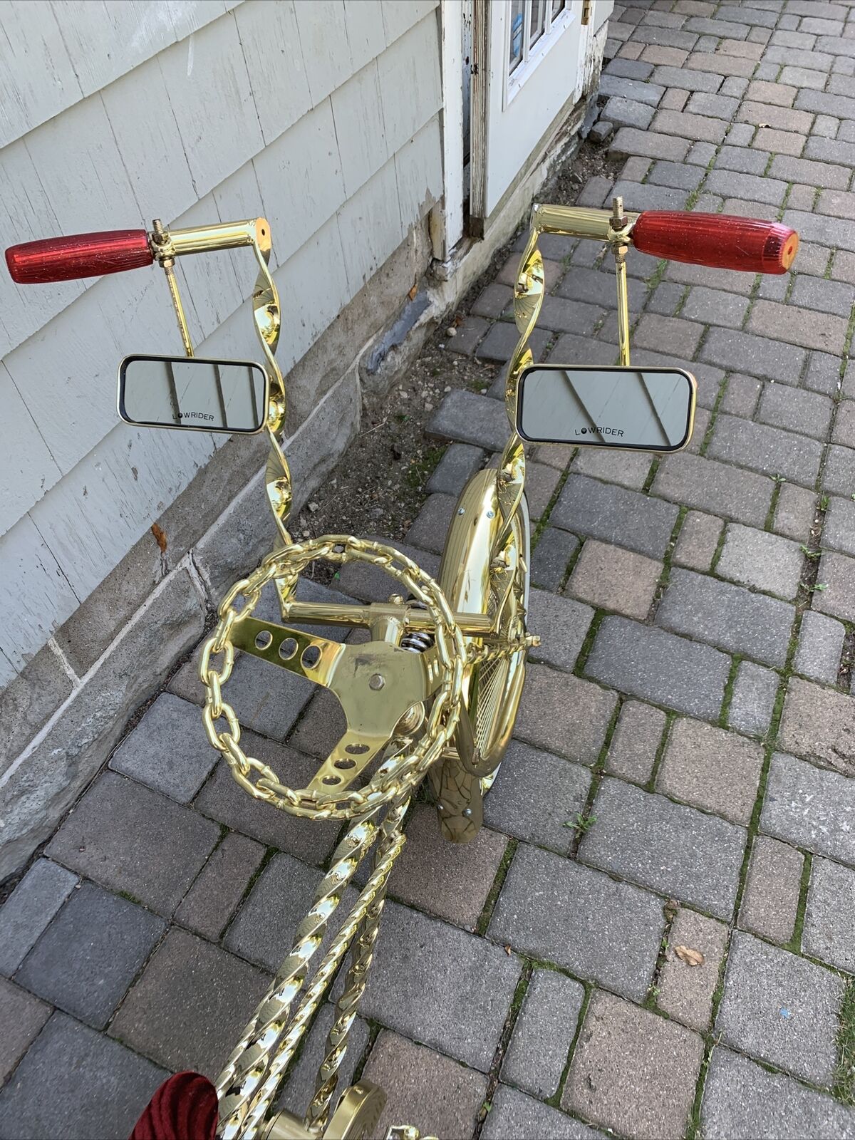 Lowrider gold twisted frame used nice shape - Fresh Stock Dated December 2025