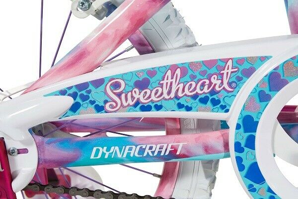 Dynacraft 18 Inch Girls Sweetheart Bike with Dipped Paint Effect, Pink/Blue - Fresh Stock Dated January 2026