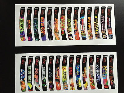Atari Jaguar Sticker End Labels set (For All 181 Custom Cartridge Game Stickers) - Fresh Stock Dated February 2026