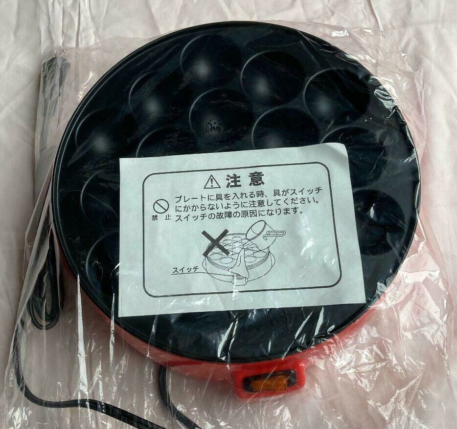 Sanrio Hallo Kitty TAKOYAKI Maker Grill Fluorine processing 18Hole JAPAN Express - Fresh Stock Dated February 2026