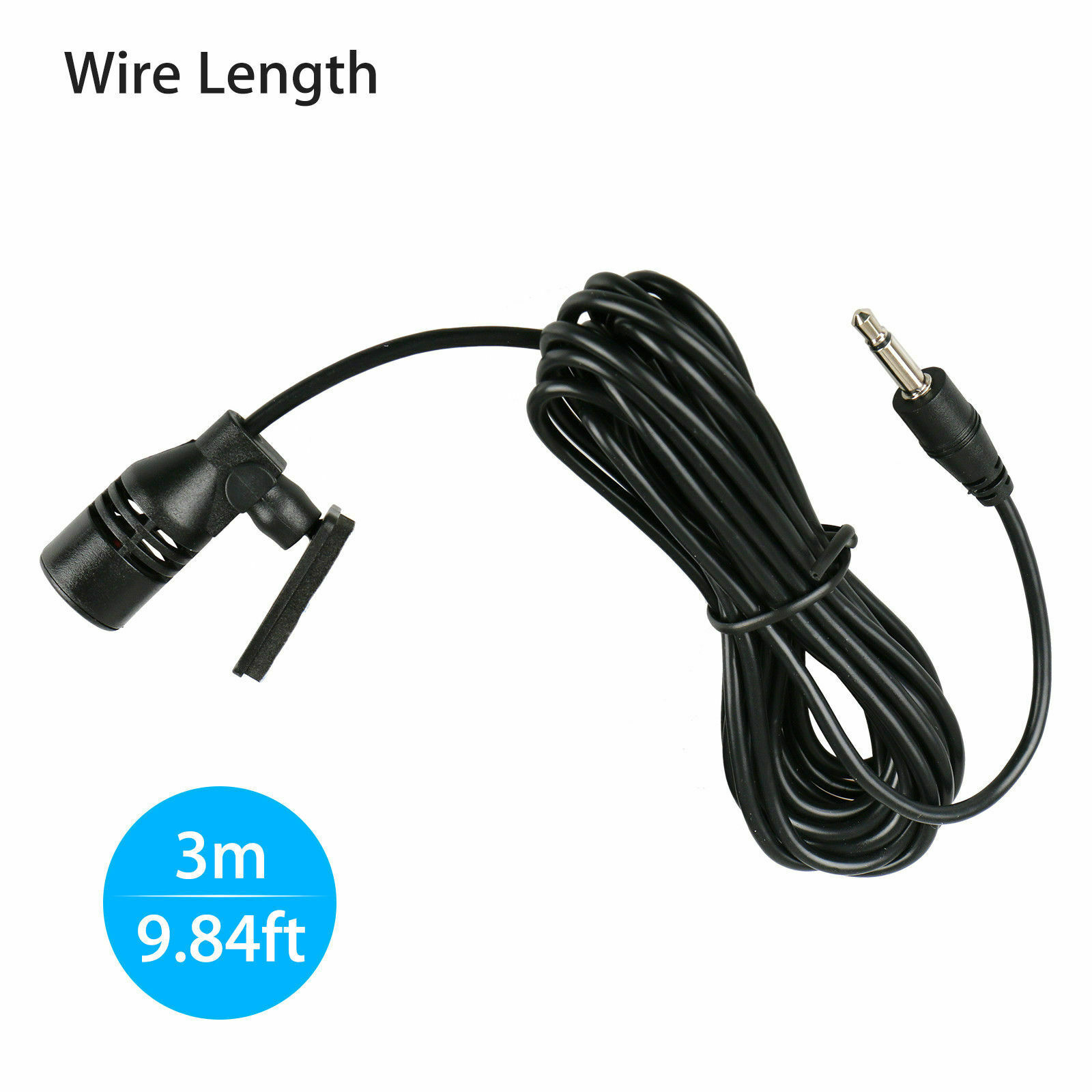 3.5mm Microphone For Car Stereo Radio GPS DVD Bluetooth Enabled External Mic - Fresh Stock Dated January 2026