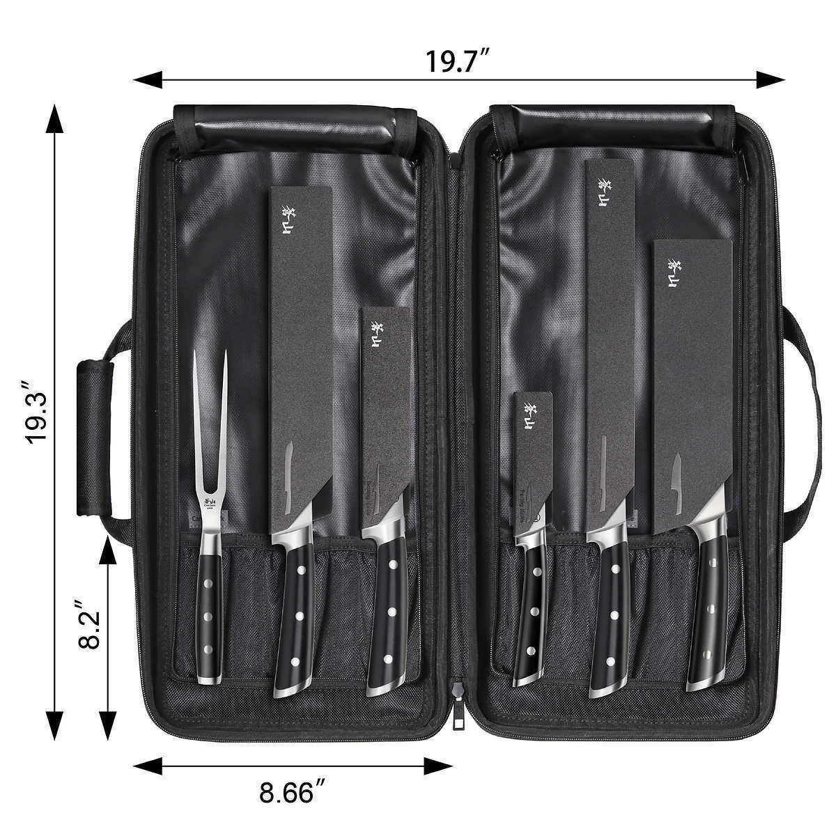 Cangshan S Series German Steel Forged 7 Piece BBQ Knife Set Kitchen Knives Black - Fresh Stock Dated January 2026