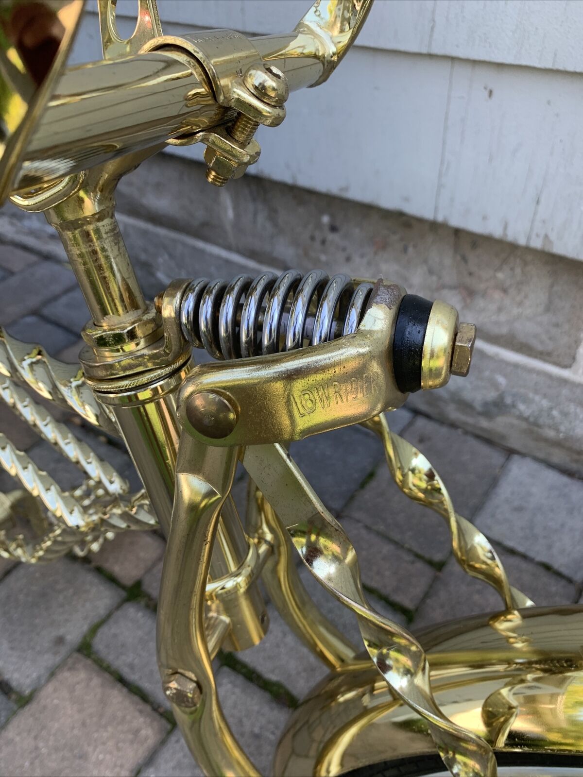 Lowrider gold twisted frame used nice shape - Fresh Stock Dated December 2025