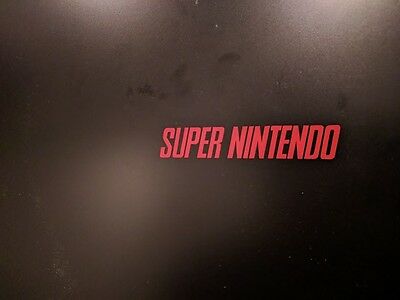 4 pack - SNES Super Nintendo Vinyl Sticker Decal Gloss Red 3