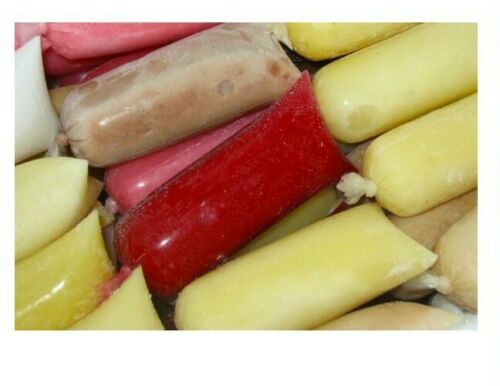 plastic bags ice pops hielitos 300 BOLSAS Bolis 8×26 Saborines bolsitas dulces - Fresh Stock Dated February 2026