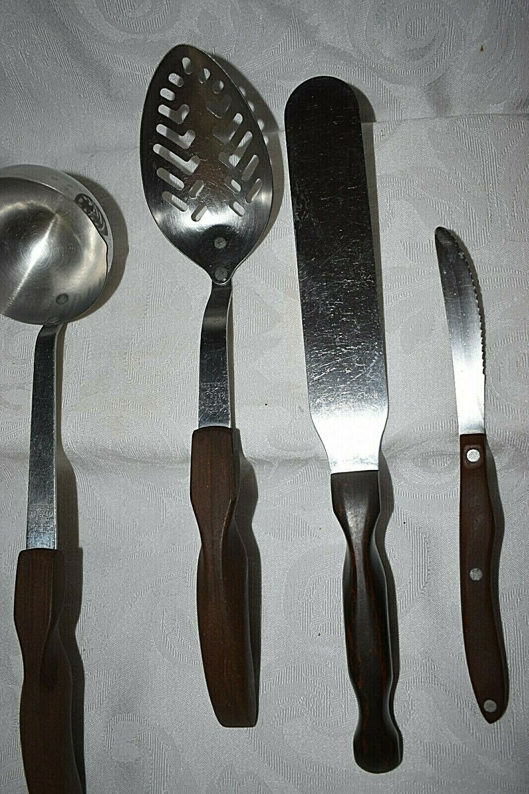 Cutco Utensils Lot #15 Ladle,#13 Spoon,#1028 Spreader & Knife 4 pieces in all - Fresh Stock Dated January 2026