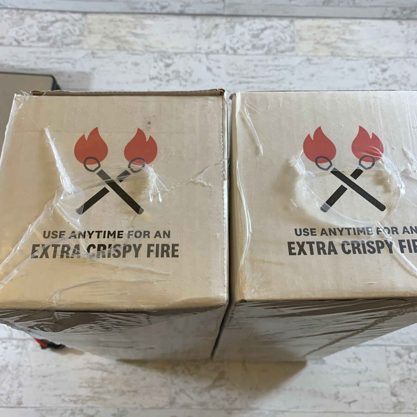 2 GENUINE KFC FIRE LOGS 11 HERBS AND SPICES ENVIRO-LOG KFC SCENT - Fresh Stock Dated December 2025