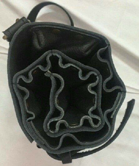 BLACK Chefs Knife Roll Bag,8 Pockets Pure Leather, Knife Carry Case Wallet - Fresh Stock Dated January 2026