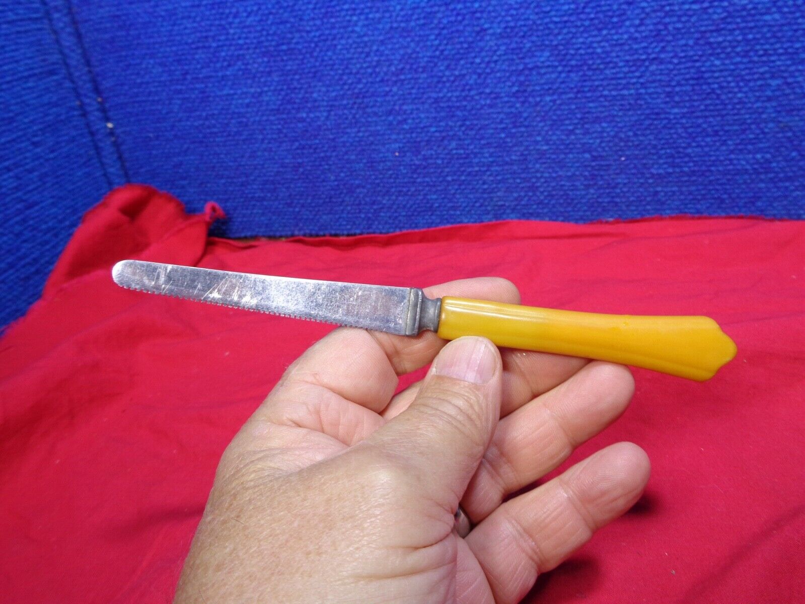 Vintage Mid Century Modern Citrus Grapefruit Serrated Bent Blade Knife - Fresh Stock Dated January 2026