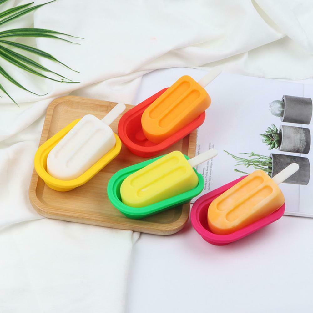 Silicone Ice Cream Molds With Lids Sticks Whiskey DIY Mould Tool - Fresh Stock Dated February 2026
