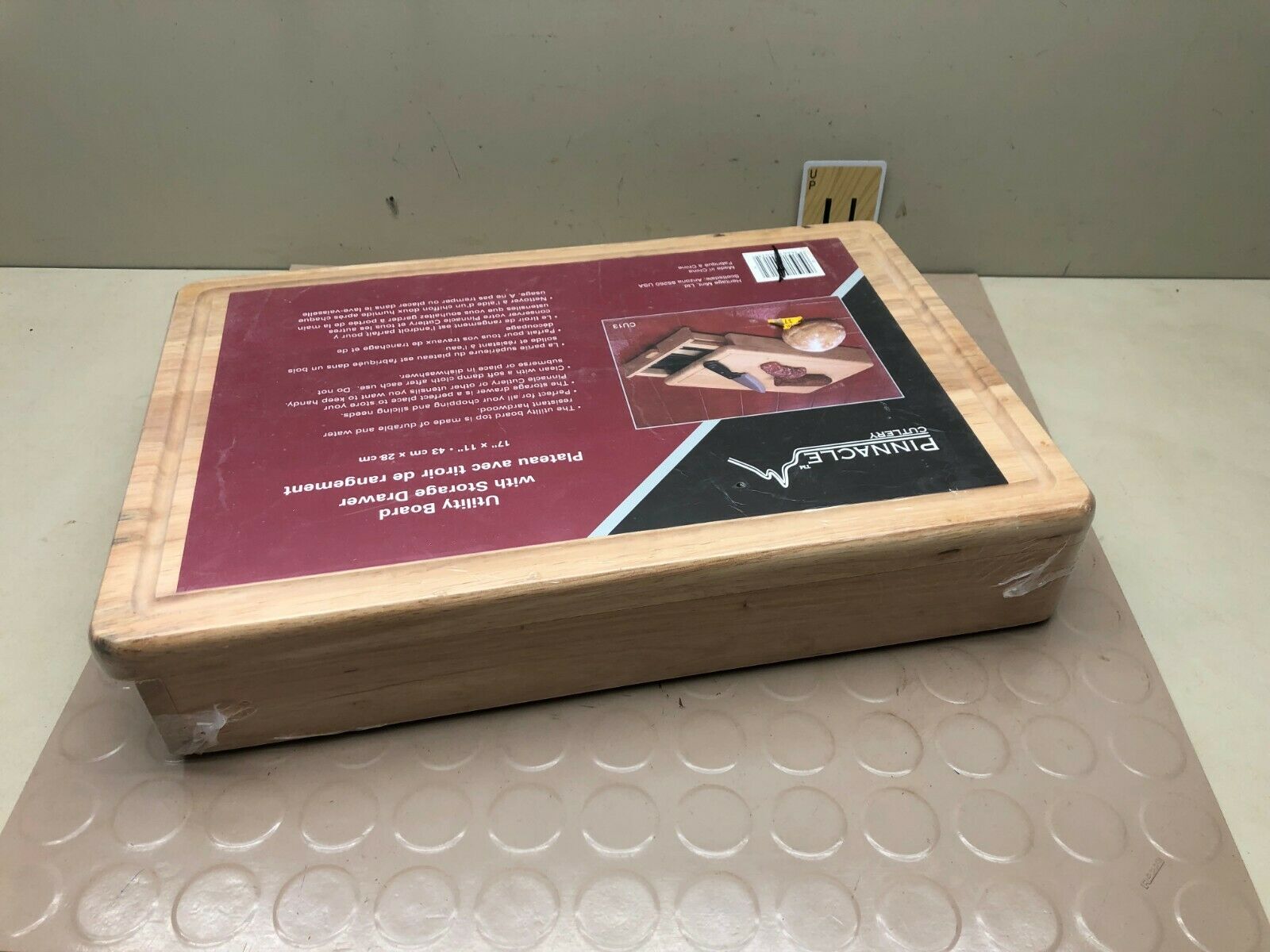 Pinnacle Cutlery Utility Cutting Board & Storage Box - NOS (No Knives) - Fresh Stock Dated February 2026