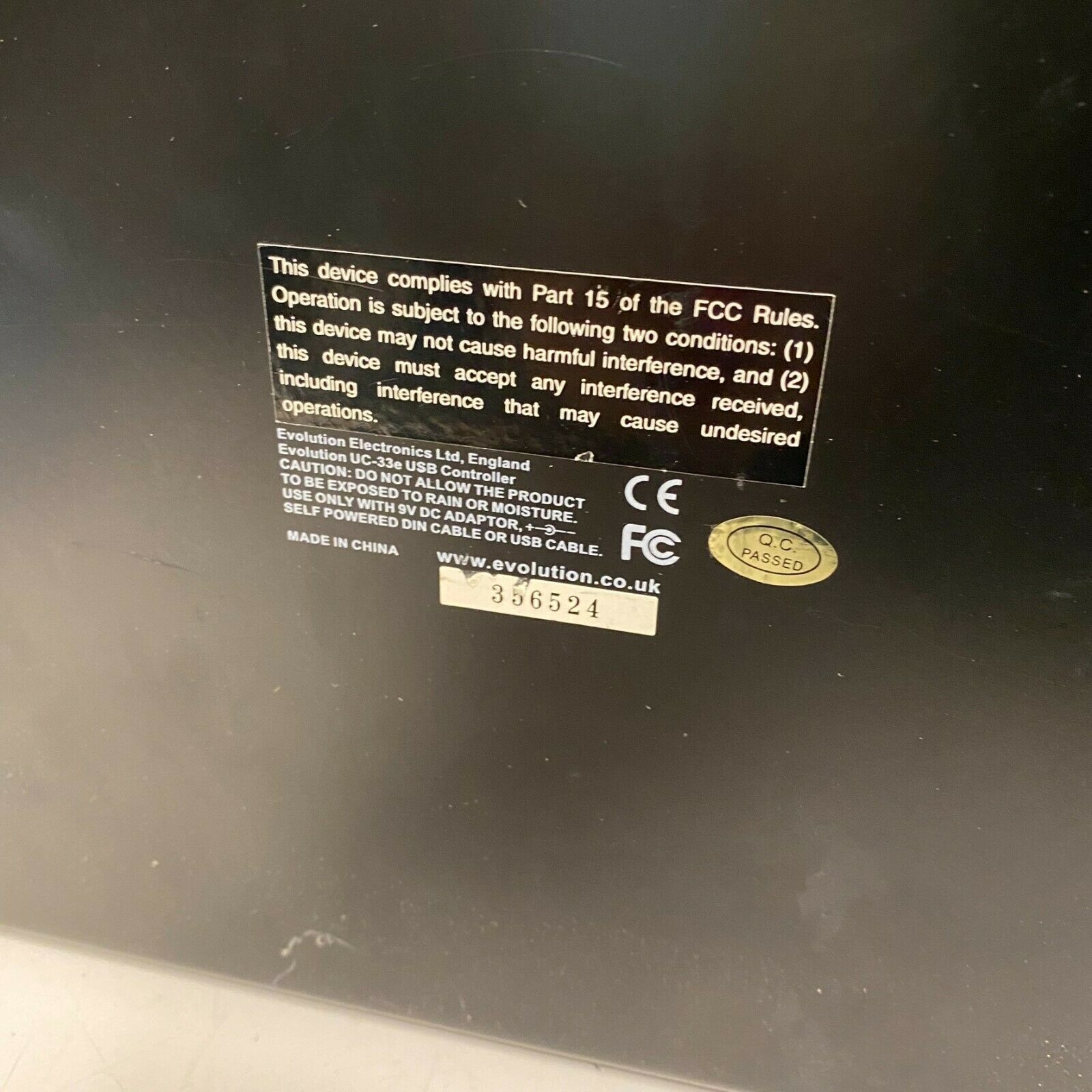 Evolution U-Control UC-33 USB & MIDI Mixer DAW Controller UNIT ONLY TESTED - Fresh Stock Dated December 2025