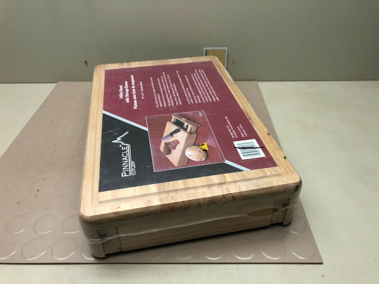 Pinnacle Cutlery Utility Cutting Board & Storage Box - NOS (No Knives) - Fresh Stock Dated February 2026