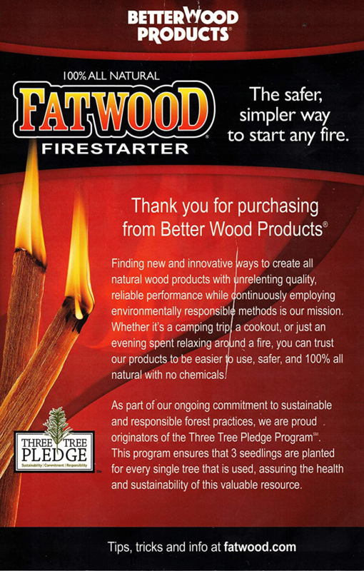 Fatwood - The Original Fire Starter Stick, Start Fires with Only 2 Sticks, Made - Fresh Stock Dated December 2025