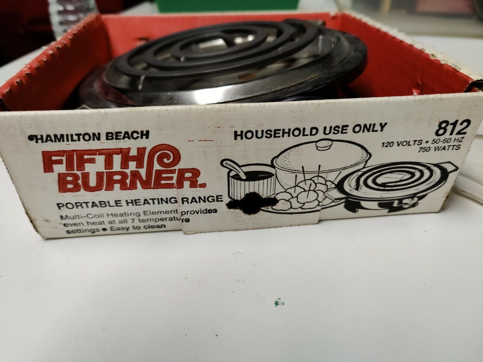 Hamilton Beach Fifth Burner - #812 Vintage - Used - Fresh Stock Dated February 2026