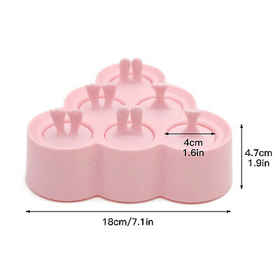 6 Grids Popsicle Mold Tray Ice Cream Maker DIY Homemade Silicone Frozen Mould. - Fresh Stock Dated February 2026