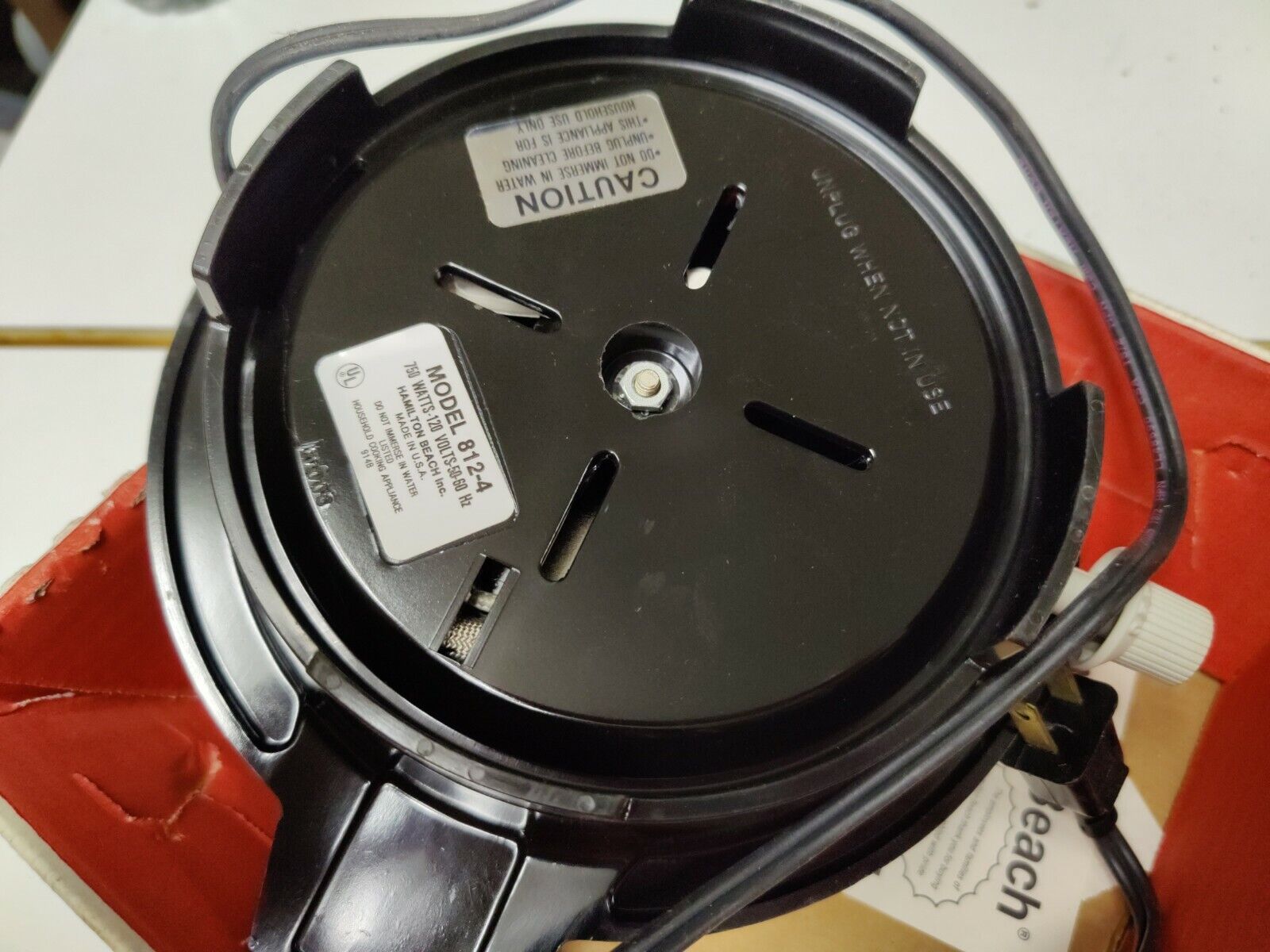 Hamilton Beach Fifth Burner - #812 Vintage - Used - Fresh Stock Dated February 2026