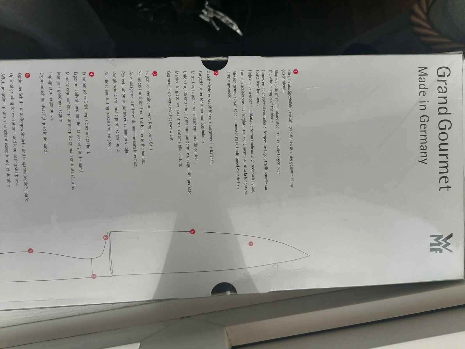 Wmf grand gourmet knife set - Fresh Stock Dated January 2026