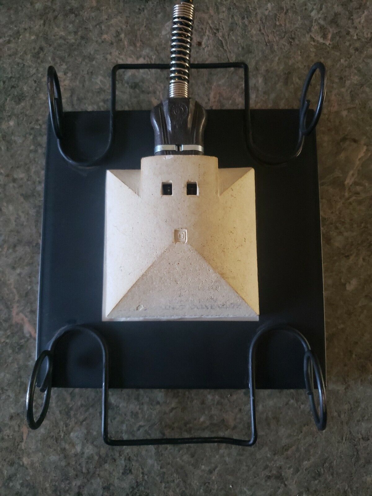 Vintage Tested Mid Century Modern Electric Food Warmer Porcelain Tile Floral - Fresh Stock Dated February 2026