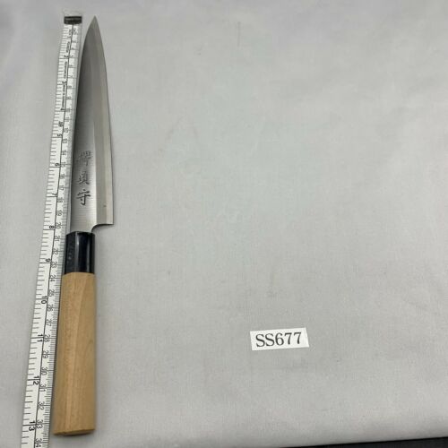 <Unused> Japanese Chef's Kitchen Knife 堺貞守 Sashimi 200/330 From Japan SS677 - Fresh Stock Dated January 2026