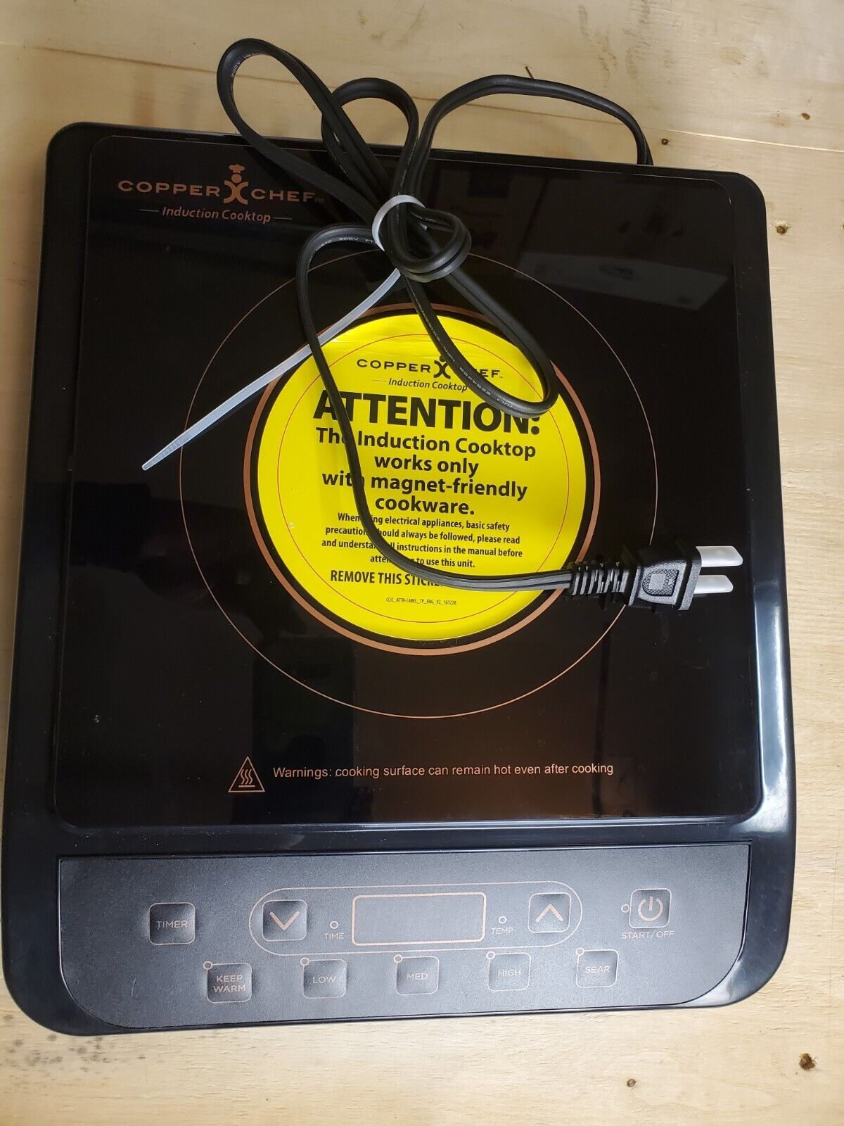 Copper Chef Induction Cooktop 1300 Watts KC16067-00300 Black RV Van Camper NWOB - Fresh Stock Dated February 2026