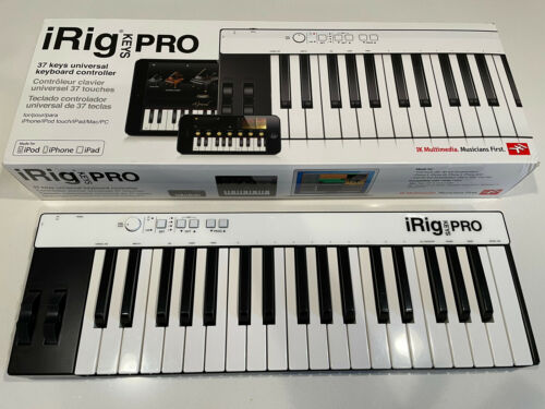 IK Multimedia iRig Keys Pro 37-Key MIDI Controller Keyboard with Cables - Fresh Stock Dated December 2025