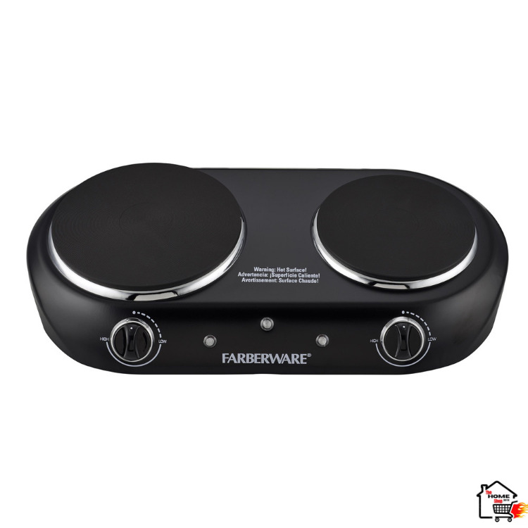 Cocina Eléctrica De 2 Hornillas Estufa Portátil Para Cocinar A Donde Vayas 1800W - Fresh Stock Dated February 2026