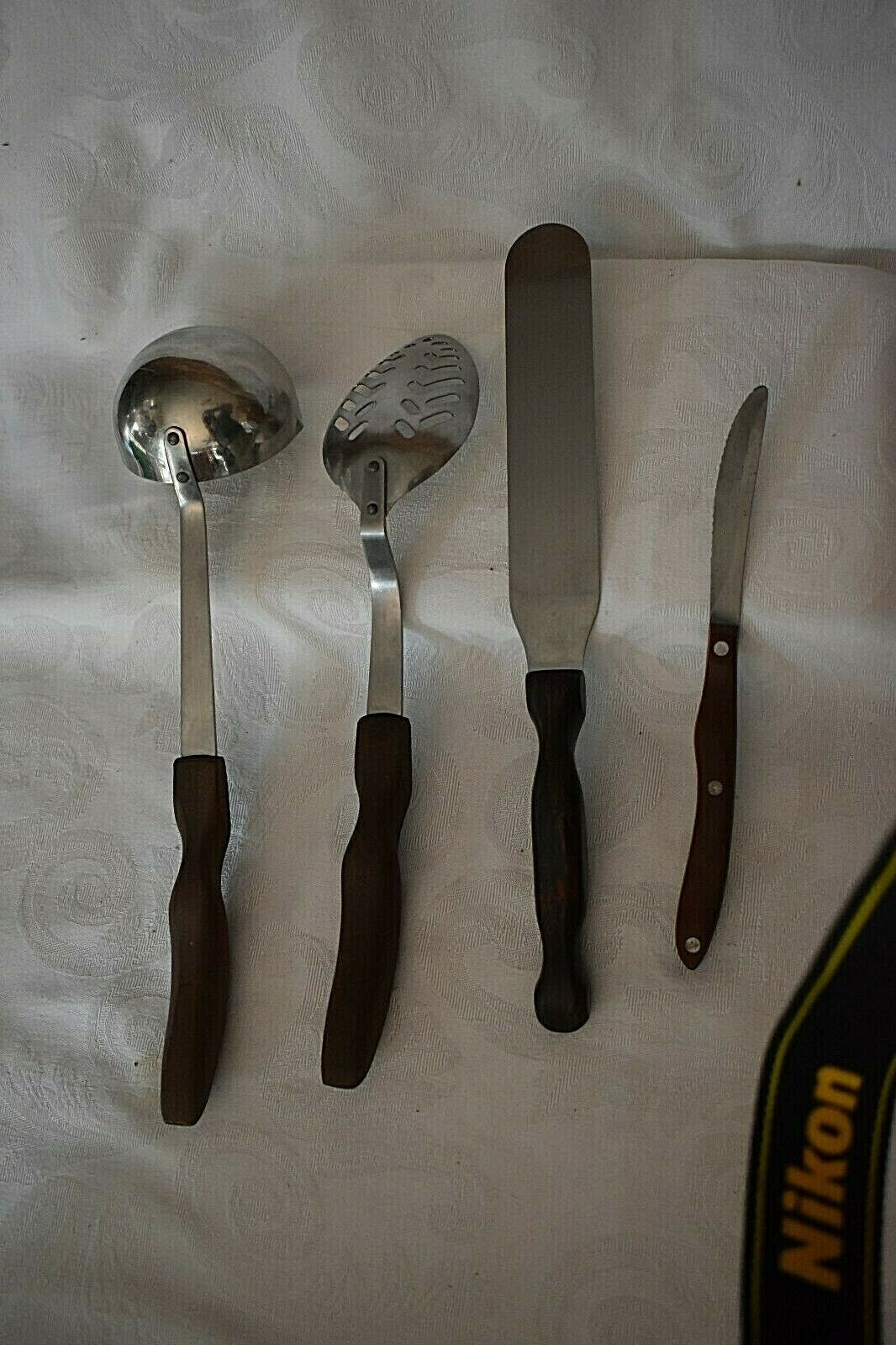 Cutco Utensils Lot #15 Ladle,#13 Spoon,#1028 Spreader & Knife 4 pieces in all - Fresh Stock Dated January 2026