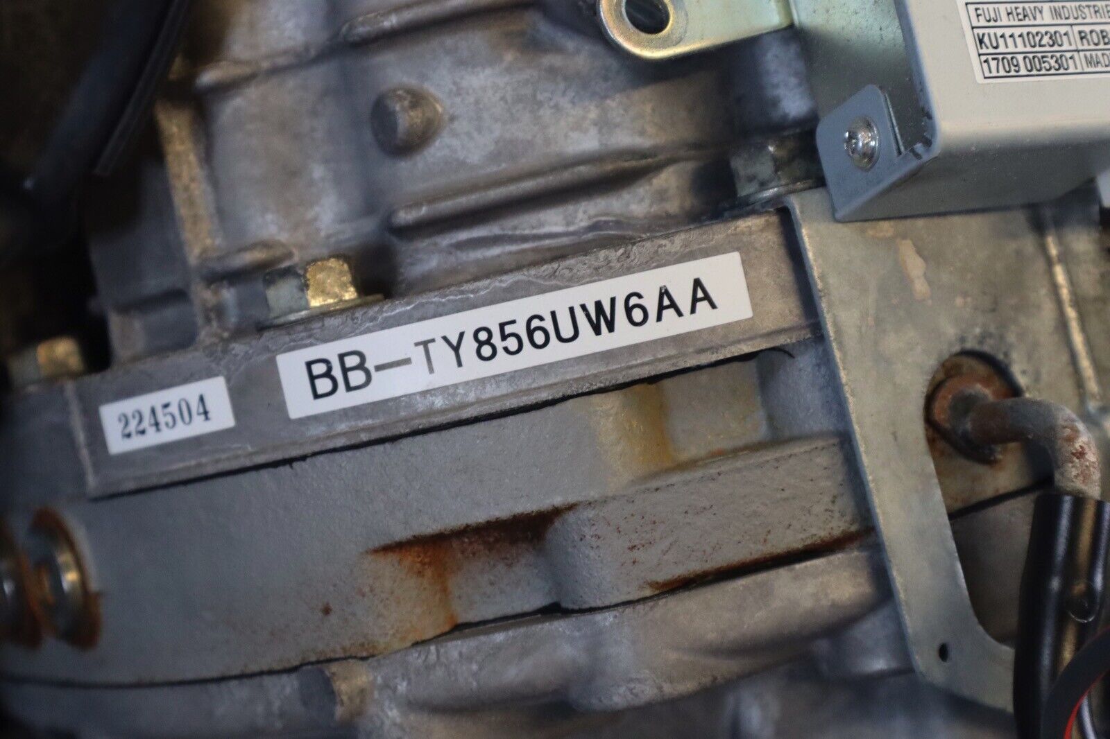 2018 SUBARU WRX STI EJ257 OEM 6 SPEED TRANSMISSION SWAP TY856UW6AA 26,489 MILES - Fresh Stock Dated December 2025