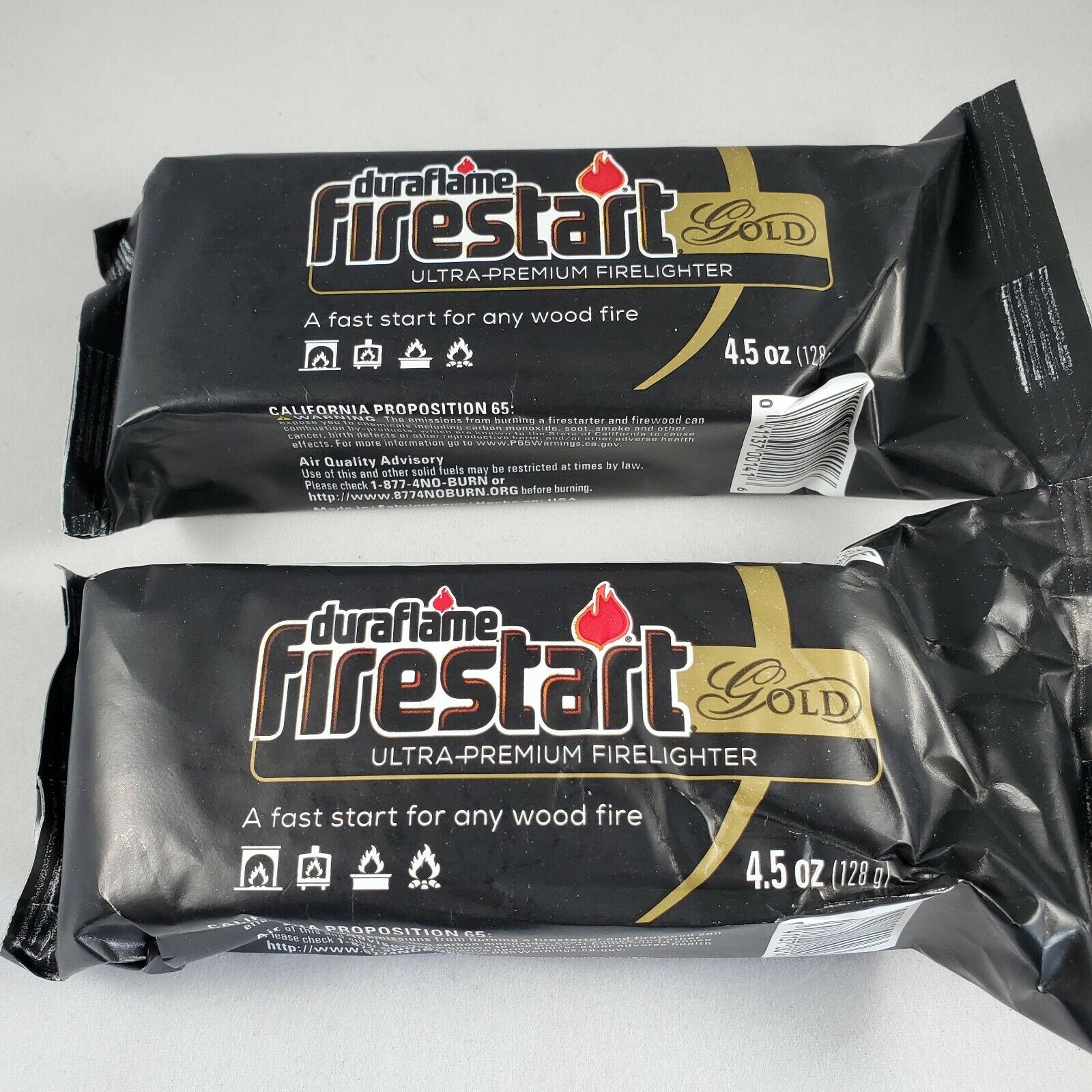 2 x Duraflame Firestart Gold 4.5 oz Ultra-Premium Firelighter - Fresh Stock Dated January 2026