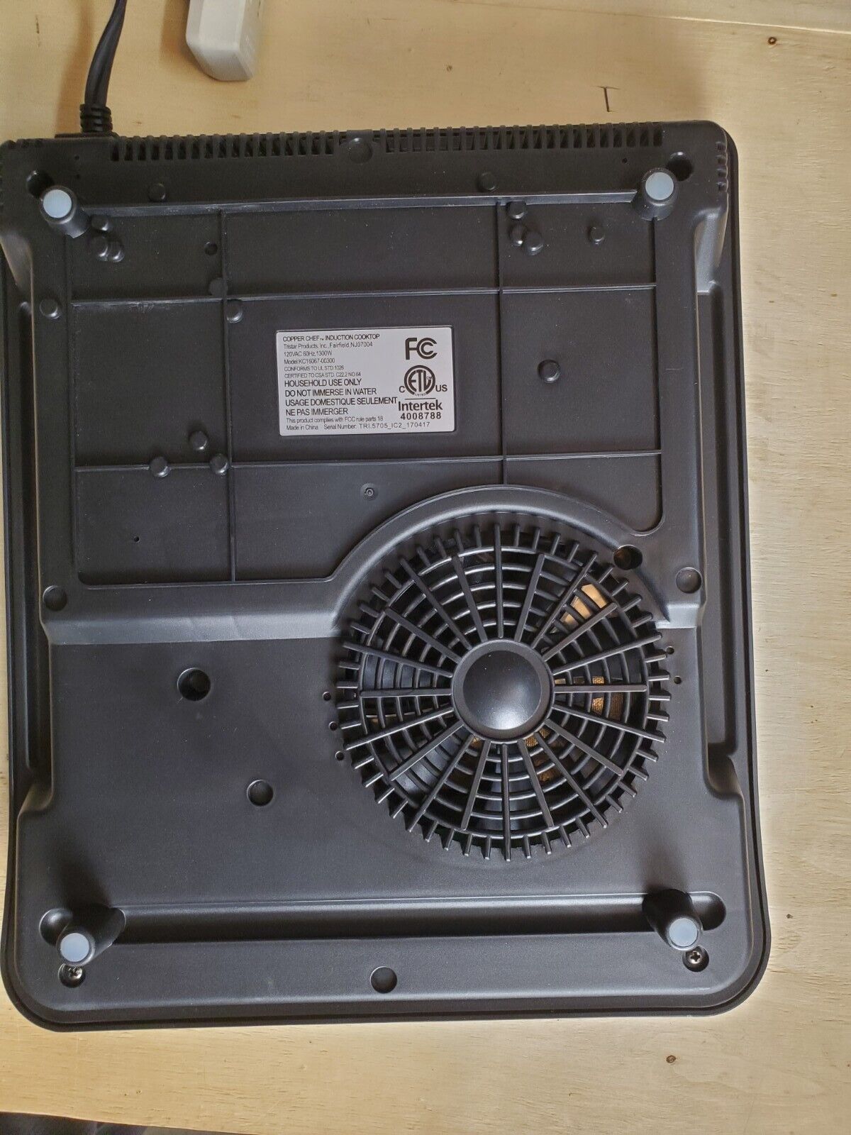 Copper Chef Induction Cooktop 1300 Watts KC16067-00300 Black RV Van Camper NWOB - Fresh Stock Dated February 2026