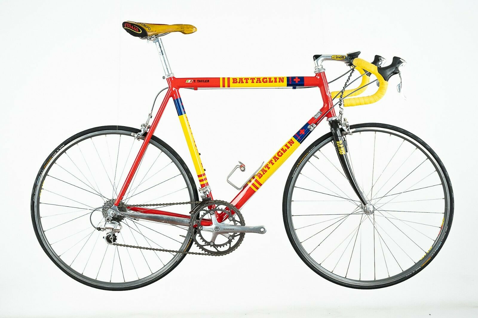 BATTAGLIN AMICA CHIPS TEAM BIKE SHIMANO DURA ACE 9s SPEED SPEED ROAD VINTAGE OLD - Fresh Stock Dated January 2026