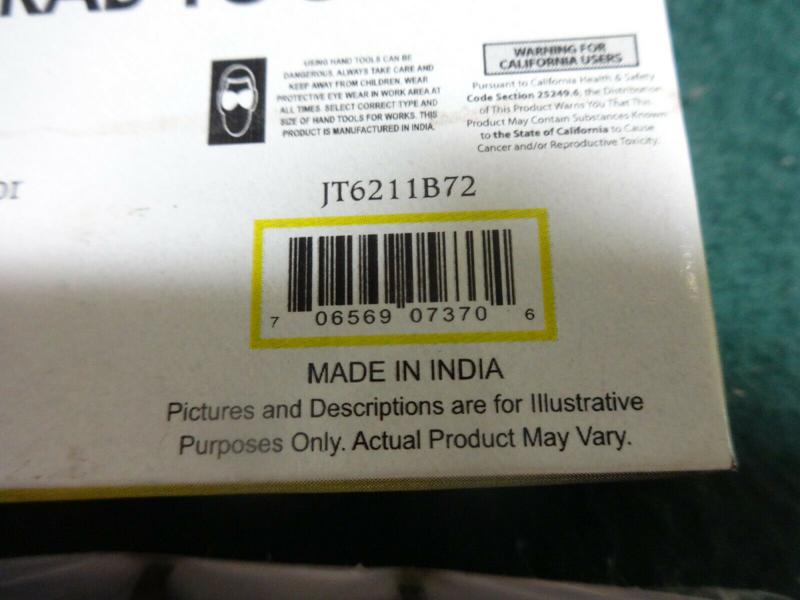 New Watch Case Opener Spanner Wrench Crab Tool # JT6211B72 72mm - Fresh Stock Dated December 2025