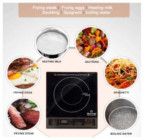 Encimera Electrica Induccion Hornilla Estufa Quemador Pequeña Cocina Portatil - Fresh Stock Dated February 2026